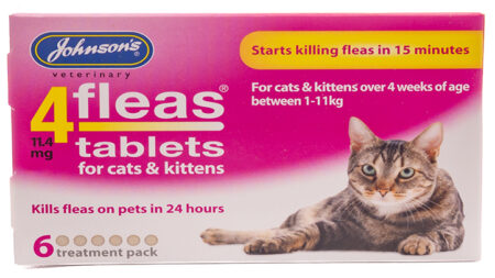 Johnson’s 4Fleas Tablets for Cats and Kittens | OvertheCounter